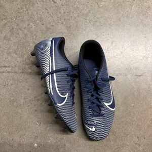 Nike Mercurial Vapor 13 Academy MG Soccer Cleats Navy White AT7968-410 Mens 10